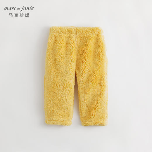 马克珍妮冬装新款 男女童双面舒棉绒宽松裤子家居服222005 商品图3