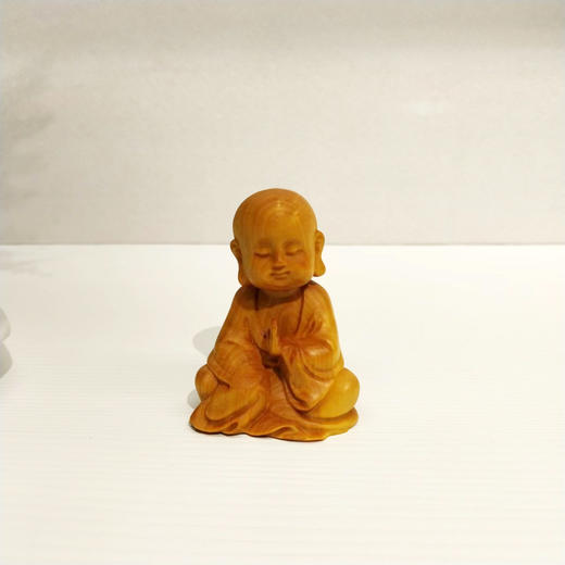 禅坐三勿娃小沙弥°黄杨木（款式随机） 商品图1