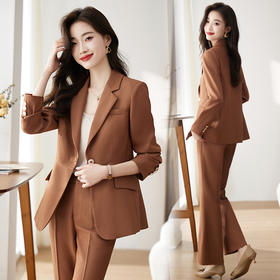 时尚简约大方气质优雅，收腰显瘦修身百搭潮流两件套HRYZ9007