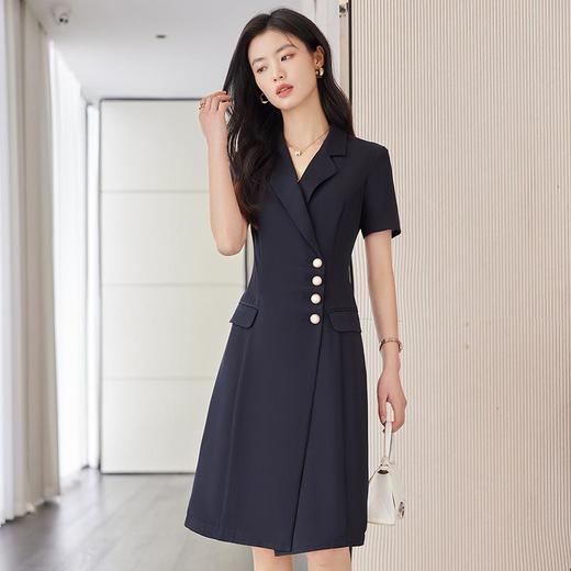 娜璐多 2023娜璐多夏季新款西装连衣裙女洋气漂亮显瘦气质修身高端A字裙 商品图1