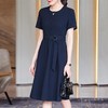 娜璐多 女装休闲时尚连衣裙2023夏季新款小个子短袖高腰显瘦A字裙 商品缩略图1