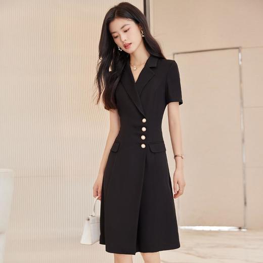 娜璐多 2023娜璐多夏季新款西装连衣裙女洋气漂亮显瘦气质修身高端A字裙 商品图2