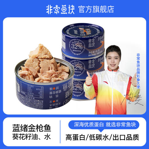 非常鱼块深海蓝鳍金枪鱼罐头85g/罐海鲜罐头 商品图0