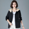 2023年新款女时尚撞色连帽中年妈妈春秋外套HTN-E05-1353 商品缩略图1