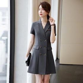 娜璐多 职业西装连衣裙女夏季气质高端女神范日常通勤OL2023新款薄款收腰