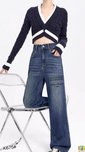 女牛仔直筒裤K675