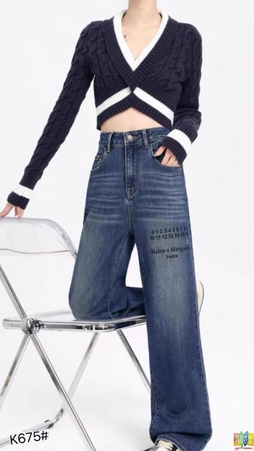 女牛仔直筒裤K675 商品图0