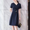 娜璐多 女装短袖连衣裙女2023年夏季新款高端通勤气质女神范裙子 商品缩略图0