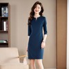 娜璐多 职业装连衣裙女夏季2023新款高级感中袖气质收腰七分袖通勤风裙子 商品缩略图0