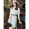 娜璐多 韩版西装连衣裙女夏季新款高级感西装裙收腰显瘦气质白色衬衣裙子 商品缩略图0