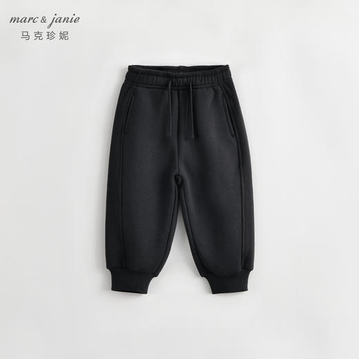 【加绒】马克珍妮男童保暖运动裤儿童户外风冬装束脚裤卫裤231661 商品图3