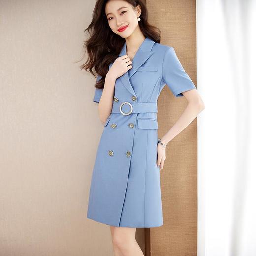 娜璐多 西装连衣裙女高级感2023新款夏季通勤职业气质女神范裙子女轻熟风 商品图0