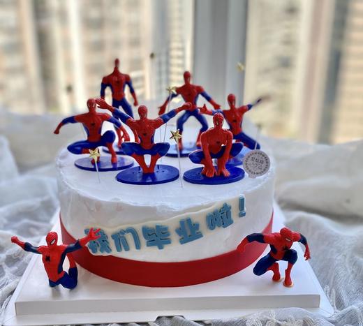 无蛋奶无麸质 蜘蛛侠敏宝生日蛋糕 商品图0