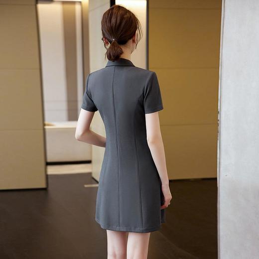 娜璐多 高端职业装连衣裙夏季薄款2023新款不规则女神范裙子OL通勤风轻熟 商品图3