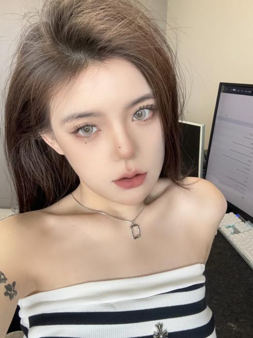 loveiikira 烟雨灰 14.2 半年抛两片装 abu实拍试色 商品图6