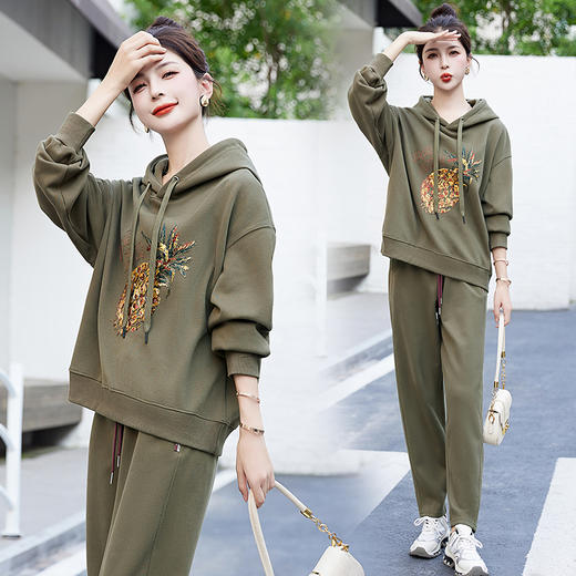 洋气减龄，气质百搭阔腿裤两件套HRYZ3961 商品图2