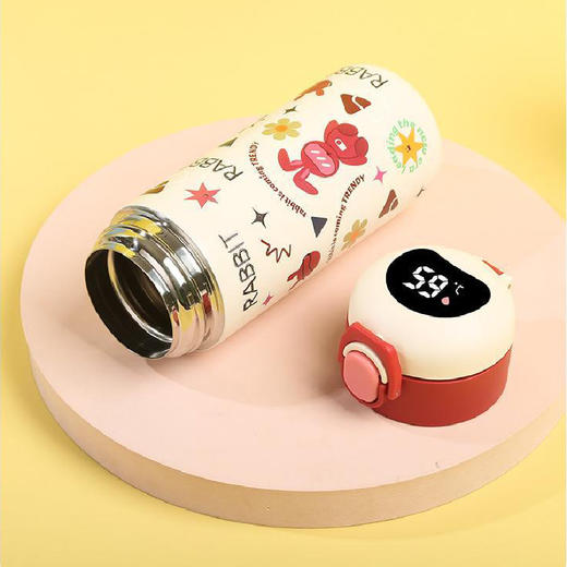 【智能触控保温杯】新款卡通316不锈钢真空保温杯 食品级温显学生儿童便携卡通弹跳杯 商品图3