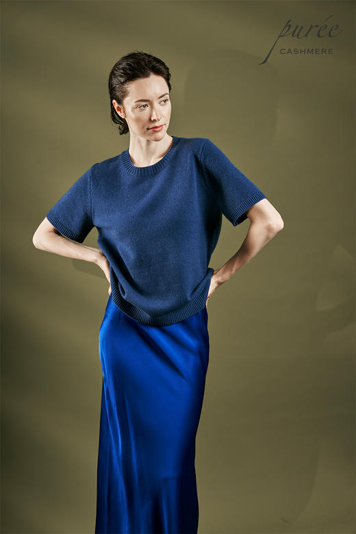 #1967 「 SHORT-SLEEVE TEE」100%CASHMERE 短袖羊绒T恤 商品图1