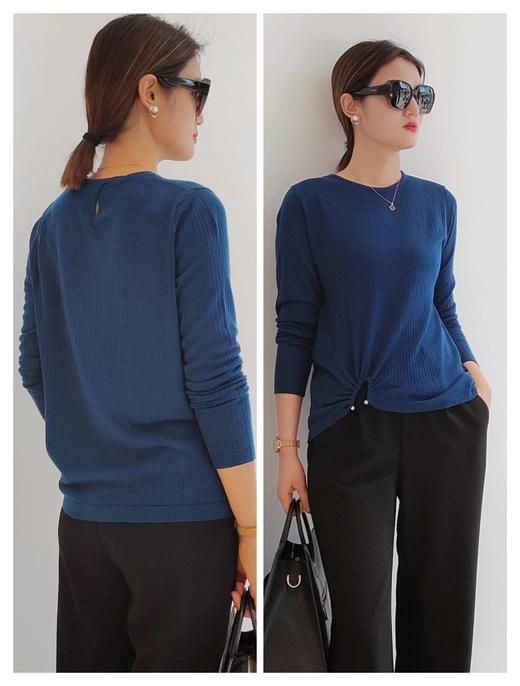 386613圆领收摆羊毛衫，均码阔版宽松百搭打底外穿皆可！ 商品图2