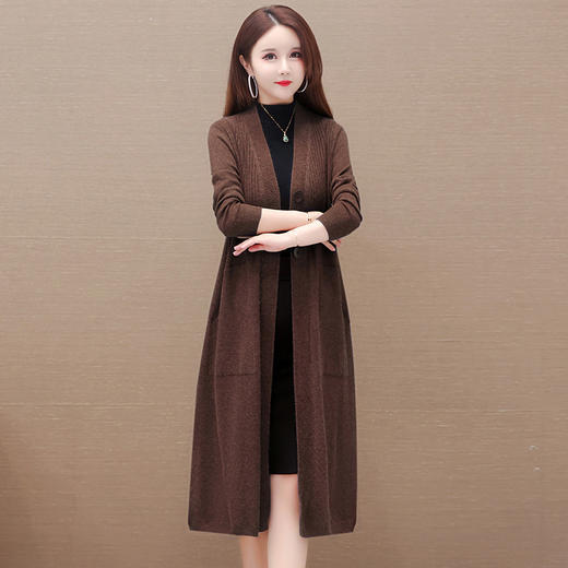 针织弹力外套，宽松休闲纯色外套QYM-XY-23LX6005-Y 商品图8