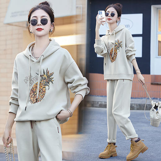 洋气减龄，气质百搭阔腿裤两件套HRYZ3961 商品图1