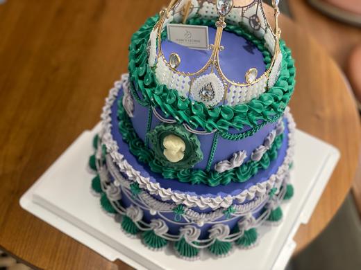 重工复古裱花奶油蛋糕 商品图0