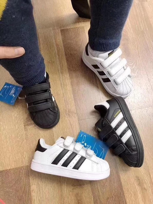 年后发！ins风亲子款穿搭经典金标贝壳头三叶草复古鞋子儿童装 商品图11