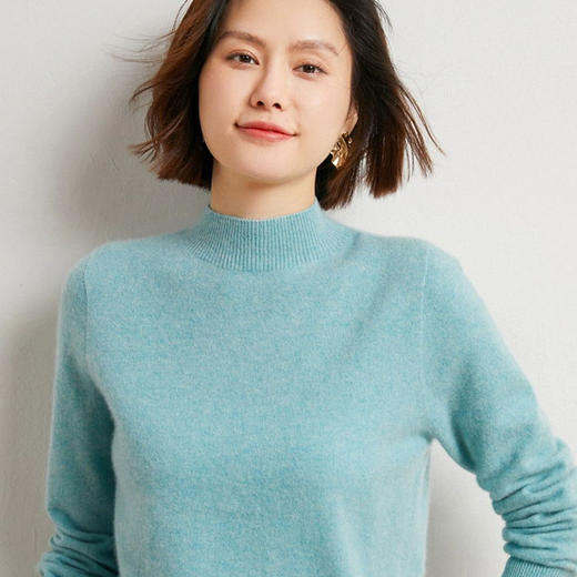 【群团团专享】Avann平面半高领羊毛衫纯羊毛XX-8105 商品图4
