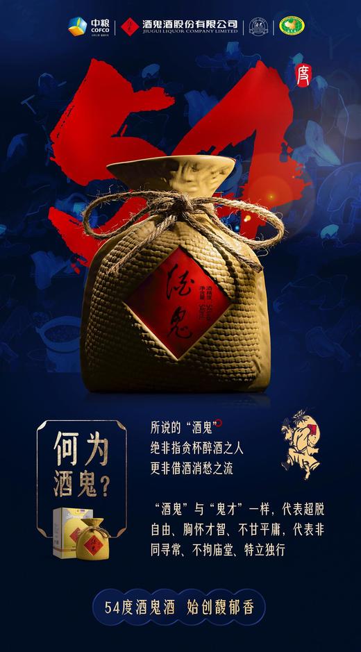 酒鬼酒 馥郁香型白酒54度540ml单瓶装--jmw 商品图1