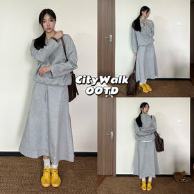 23AW｜这周𝘾𝙞𝙩𝙮 𝙒𝙖𝙡𝙠穿什么？全灰套装好像不戳😘