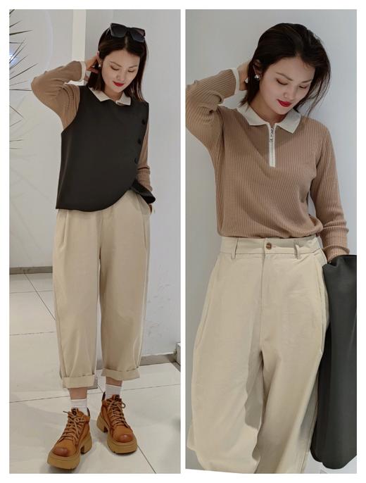 38J322精纺高弹超细全羊毛衫 商品图2