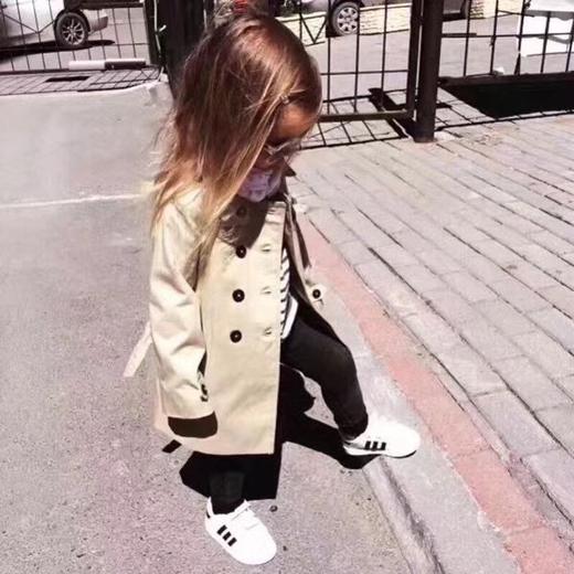 年后发！ins风亲子款穿搭经典金标贝壳头三叶草复古鞋子儿童装 商品图9