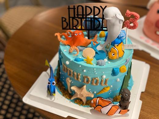海洋摆件奶油蛋糕 商品图0