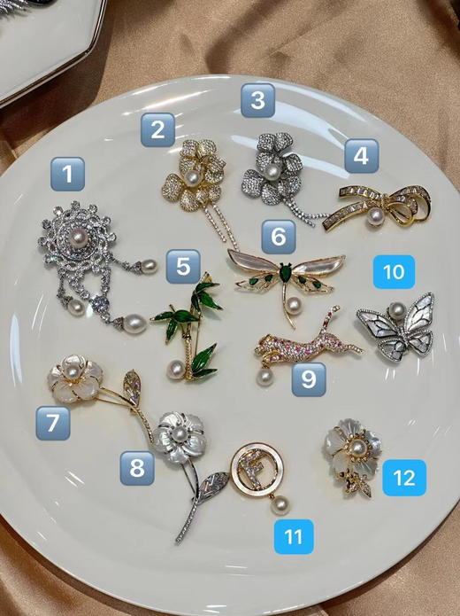 设计款胸针走一波 强光淡水珍珠 商品图12