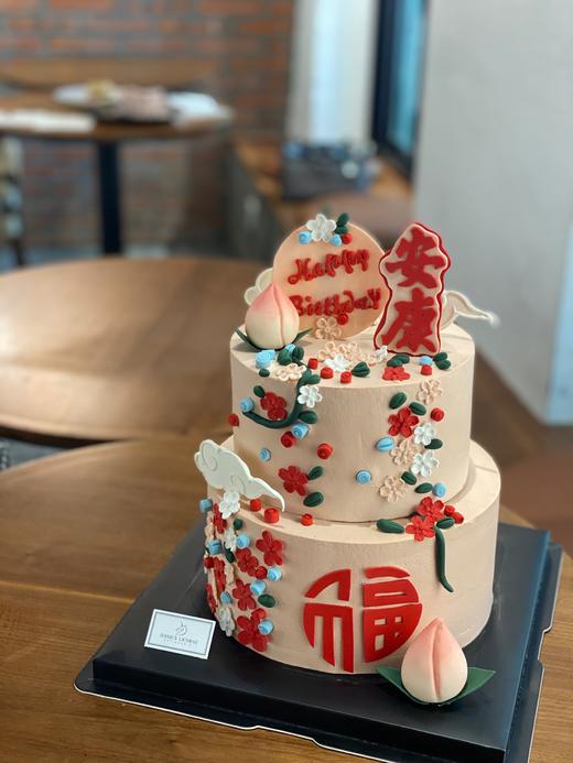 贺寿翻糖奶油蛋糕 商品图0