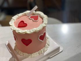 少女心手绘奶油蛋糕