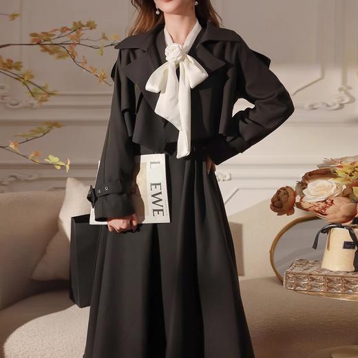 张心子 【圣马丁艺术生】法式韩版女主时尚套装女高级时装2023秋冬季两件套 U2308057 商品图1