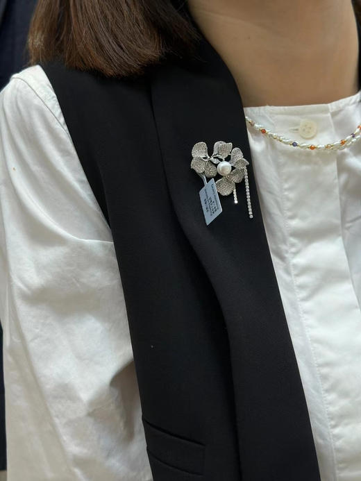 设计款胸针走一波 强光淡水珍珠 商品图3