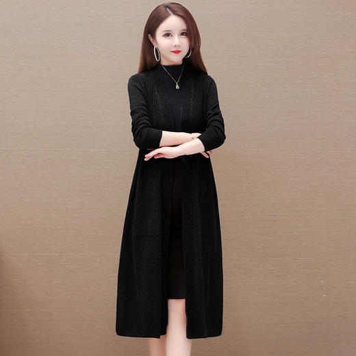 针织弹力外套，宽松休闲纯色外套QYM-XY-23LX6005-Y 商品图5