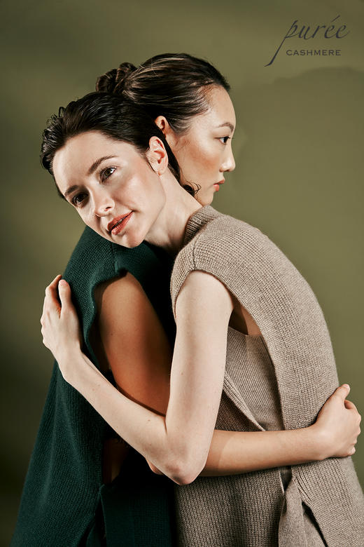 #1964「SIDE-TIE VEST」100% CASHMERE 侧开衩系带马甲 商品图4