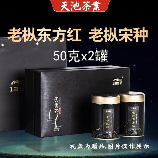 天池老枞东方红 老枞宋种双拼礼盒 凤凰单枞茶 50g * 2罐 商品图0