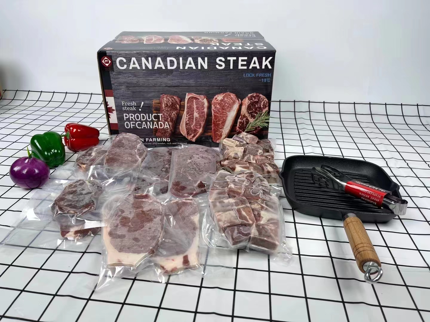 牛排套餐礼盒 送礼 两份同一地址 送锅