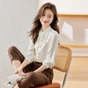 娜璐多 法式温柔风蝴蝶结衬衫女2023秋新款设计感风琴褶小众衬衣通勤约会 商品缩略图1