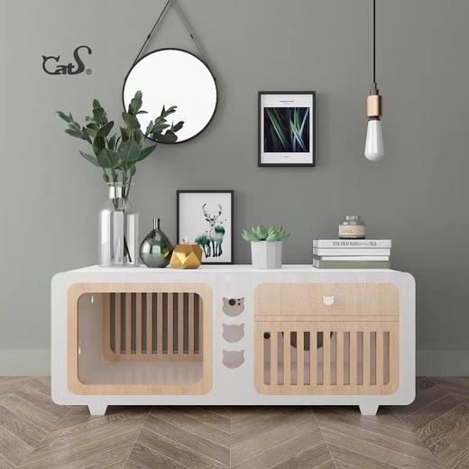 CatS猫家具 复古收音机拼色木制猫屋猫窝 猫咪玩具 包邮 商品图4