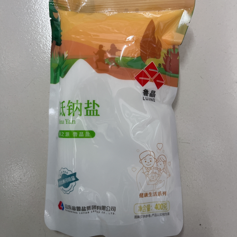 鲁晶低钠盐400g