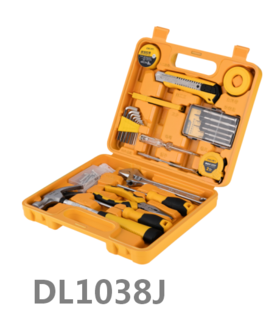 【JL】得力 deli 多功能五金工具箱 DL1038J 38件