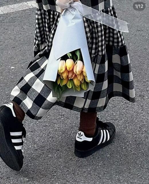 年后发！ins风亲子款穿搭经典金标贝壳头三叶草复古鞋子儿童装 商品图5