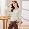 娜璐多 初秋法式设计感飘带收腰衬衫女2023新款别致上衣女气质遮肚子小衫 商品缩略图2