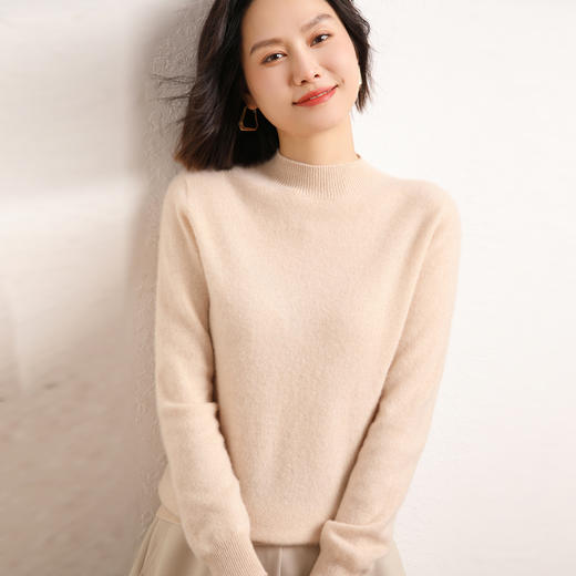 【群团团专享】Avann平面半高领羊毛衫纯羊毛XX-8105 商品图6