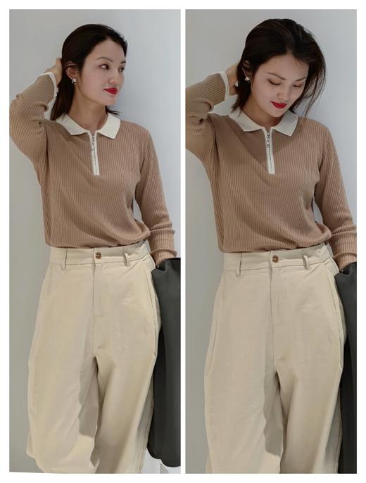 38J322精纺高弹超细全羊毛衫 商品图0